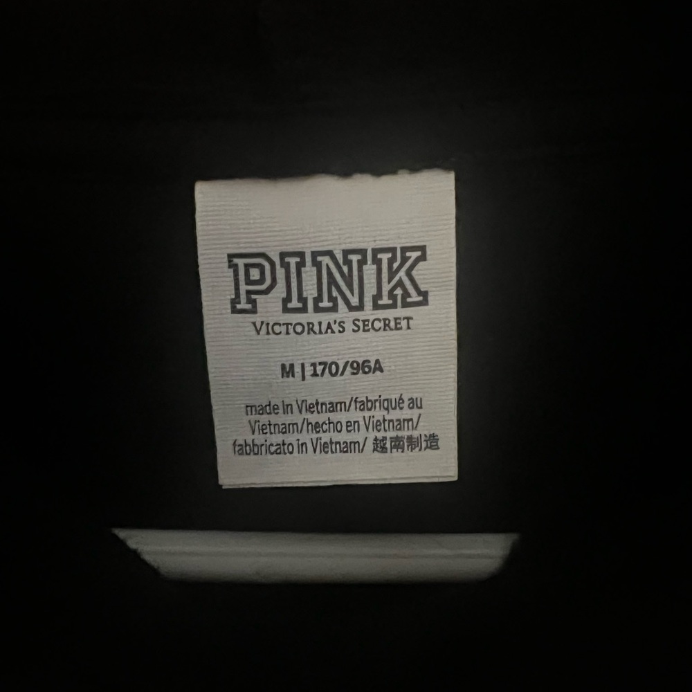 PINK Victoria's Secret Black Hoodie with Rhinestones - Picture 3 of 5